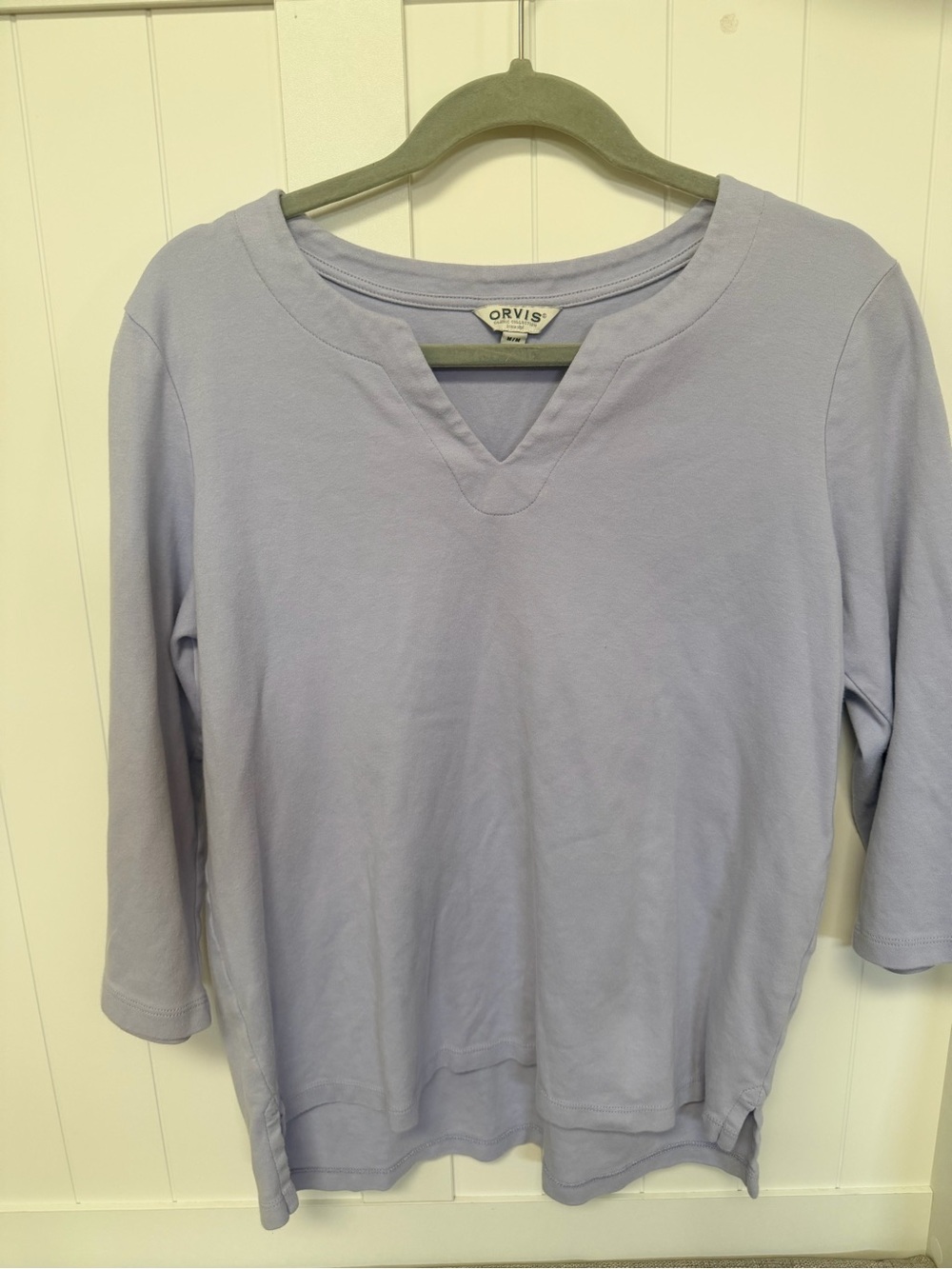 Orvis Women's Lavender Notch-Neck Long Sleeve Tee